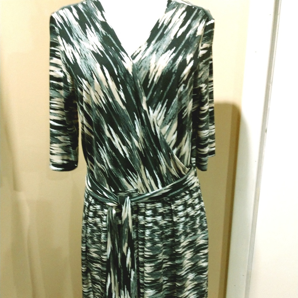 Max Studio Geometric Print Dress, Size XL $98